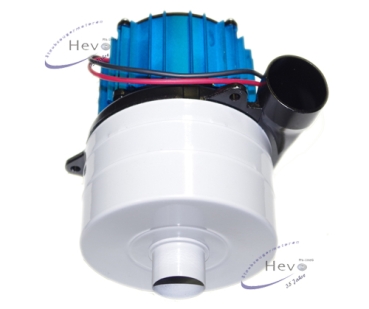 Brushless Saugmotor 24 V 350 W dreistufig mit Seitenrohr + Stutzen