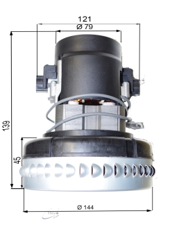 Vacuum motor WAP-ALTO Attix 3 ab Modell 2008