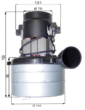 Vacuum motor for Floorpul Sapphire 70 S