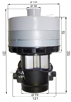 Vacuum motor for Cleanfix RA 500 Sauber