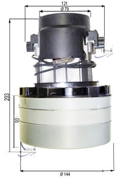 Vacuum motor for Clarke Focus L 17 Z