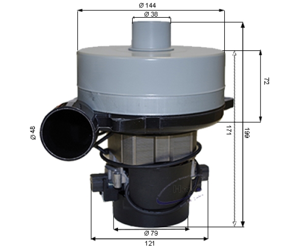 Vacuum motor for RCM Mark I 451T