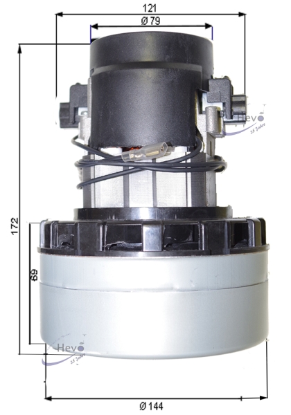 Saugmotor 230 V 1100 W zweistufig TP Akustik